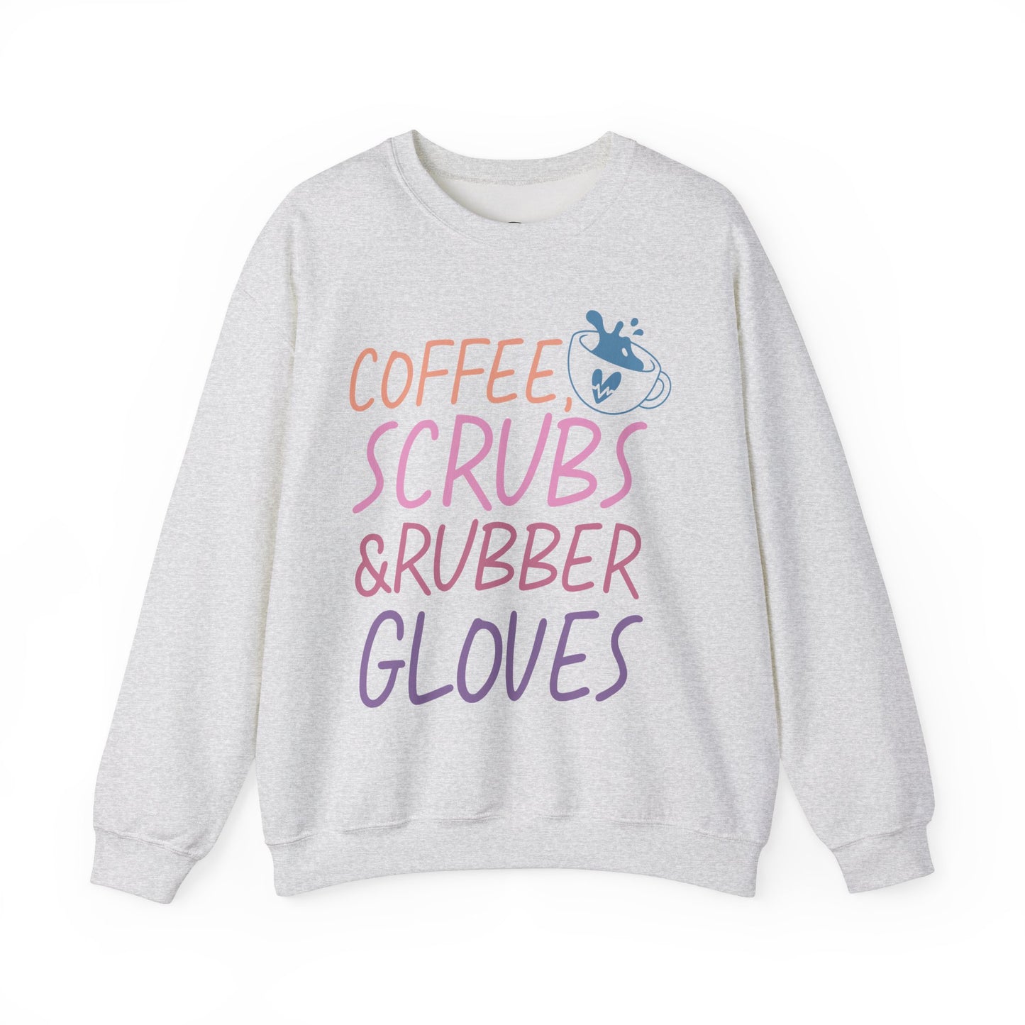 Coffee Scrubs & Rubber Gloves Crewneck Sweatshirt
