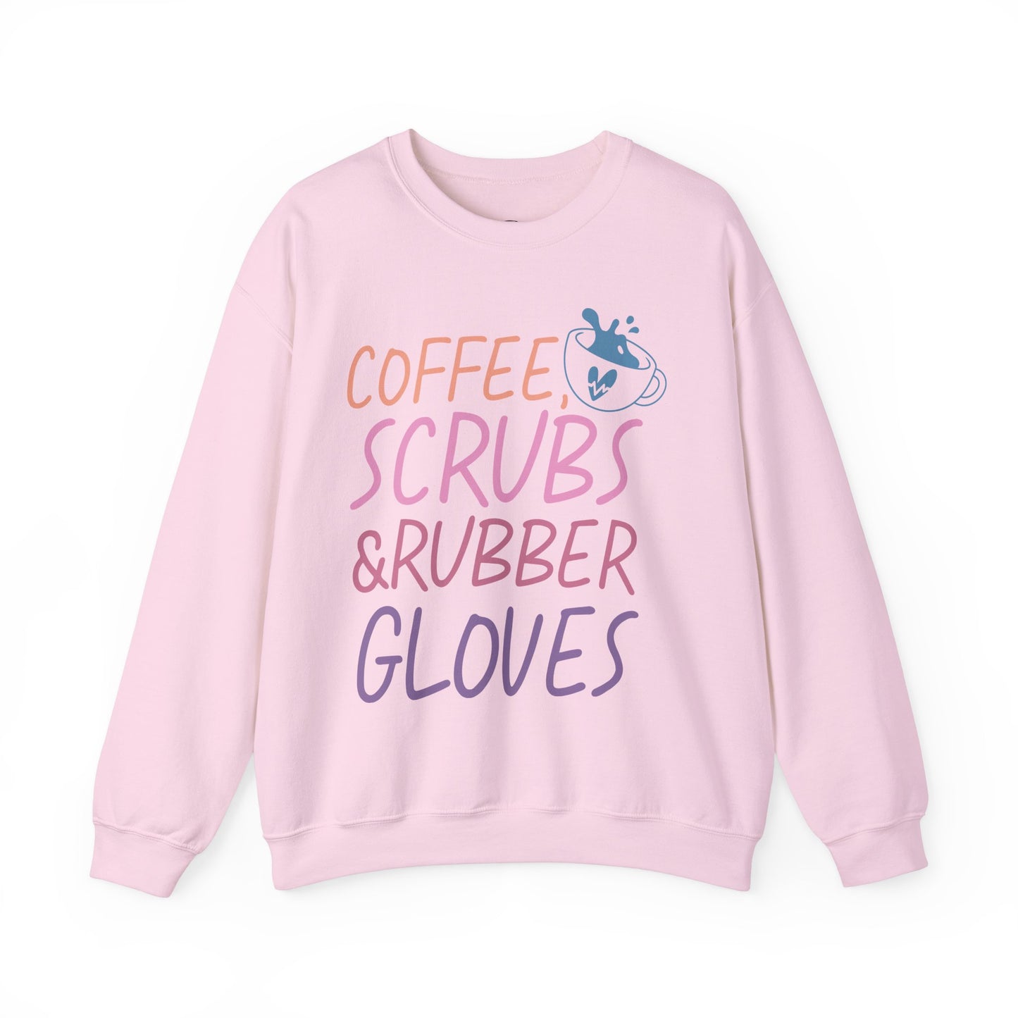 Coffee Scrubs & Rubber Gloves Crewneck Sweatshirt