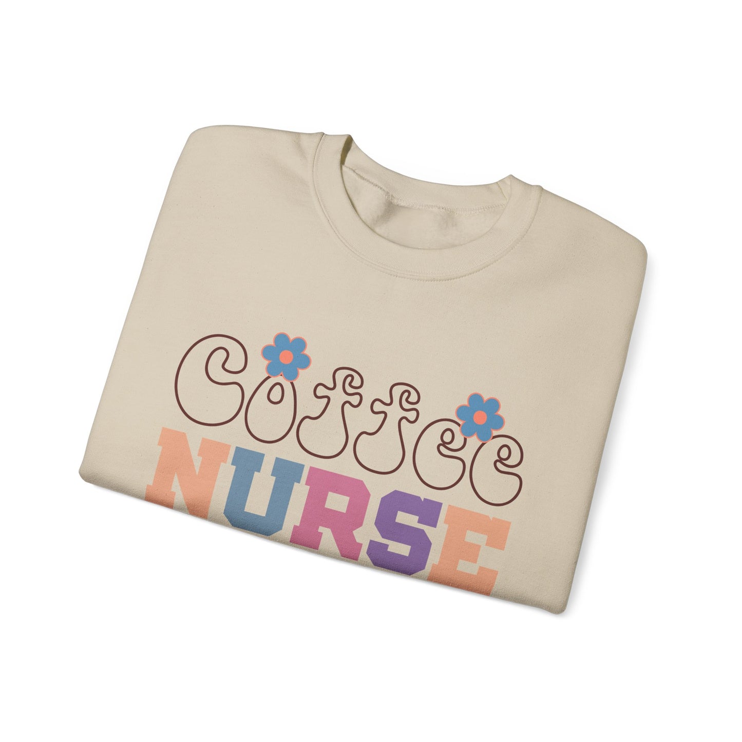 Coffee Nurse Repeat Crewneck Sweatshirt