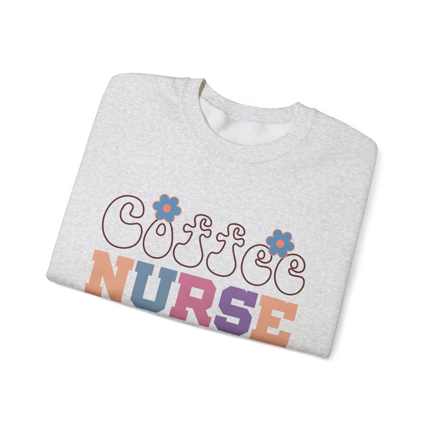 Coffee Nurse Repeat Crewneck Sweatshirt