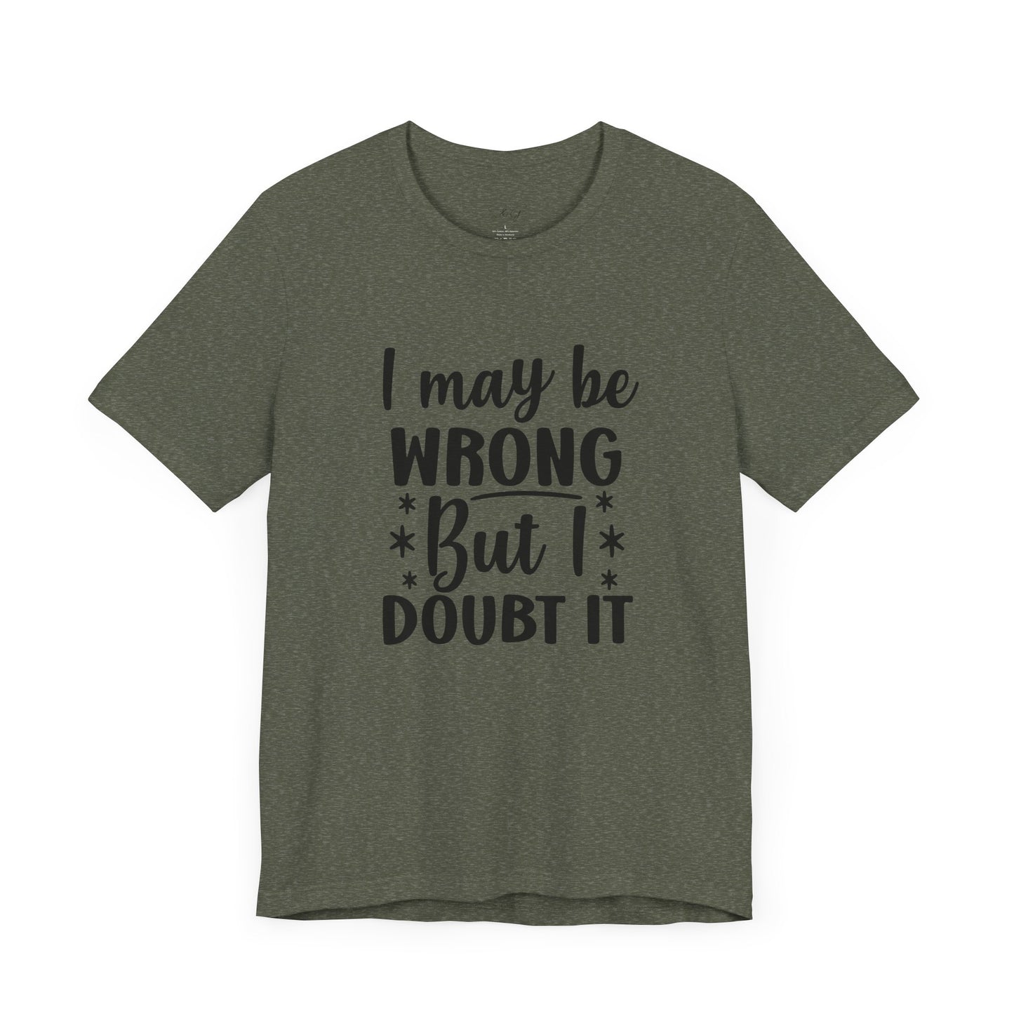 I May Be Wrong Unisex Tee