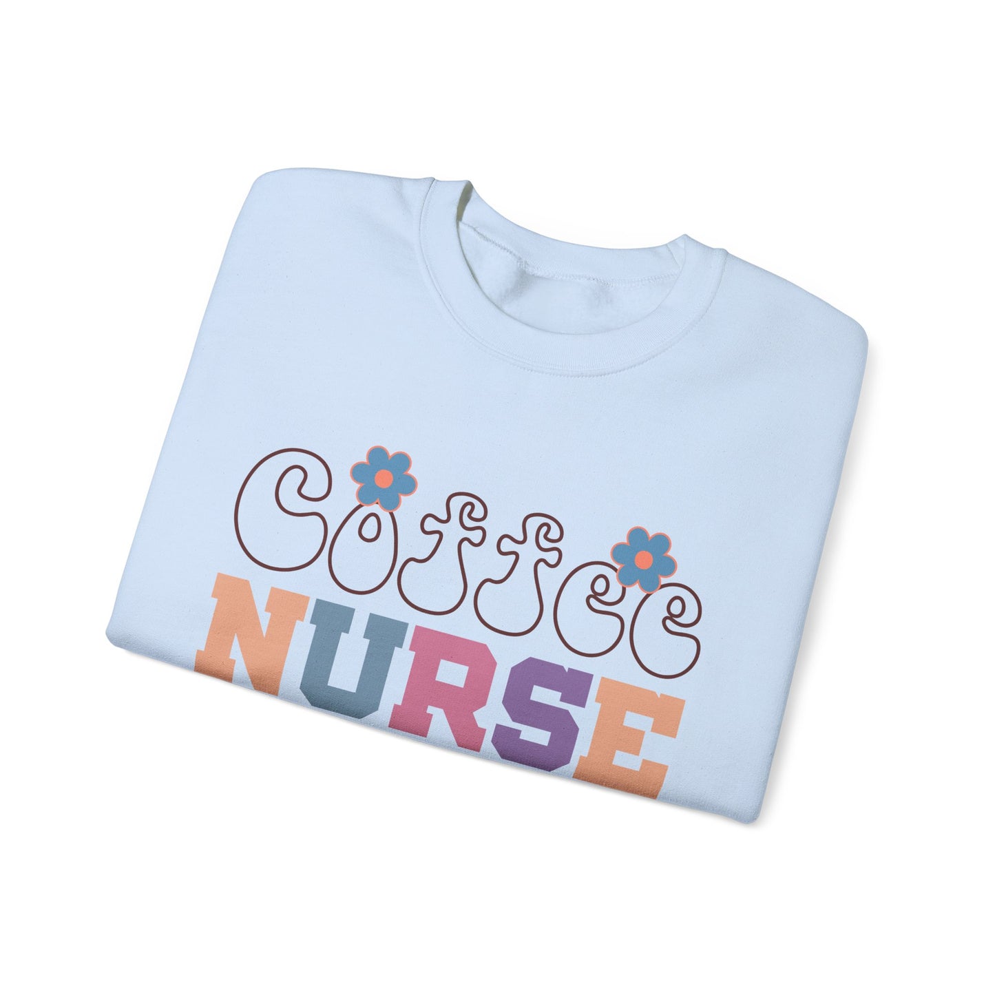 Coffee Nurse Repeat Crewneck Sweatshirt