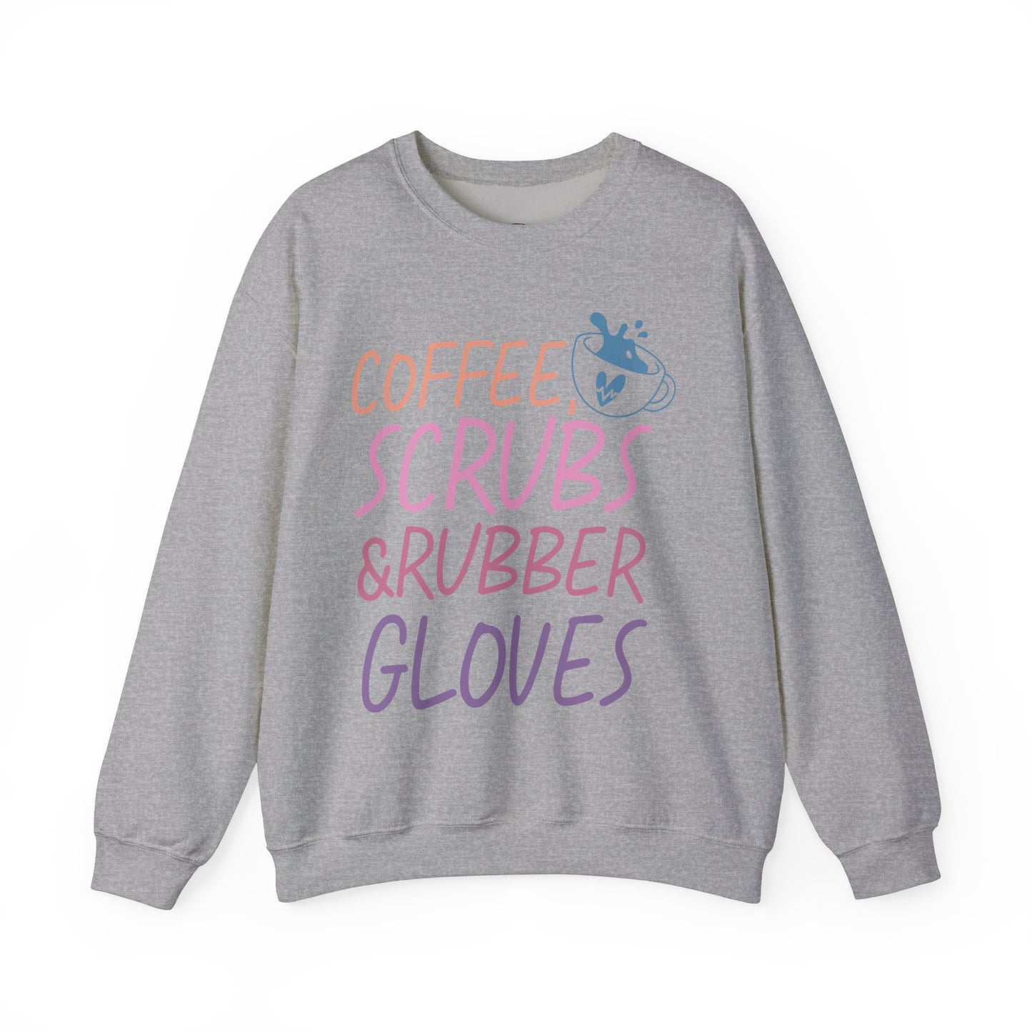 Coffee Scrubs & Rubber Gloves Crewneck Sweatshirt