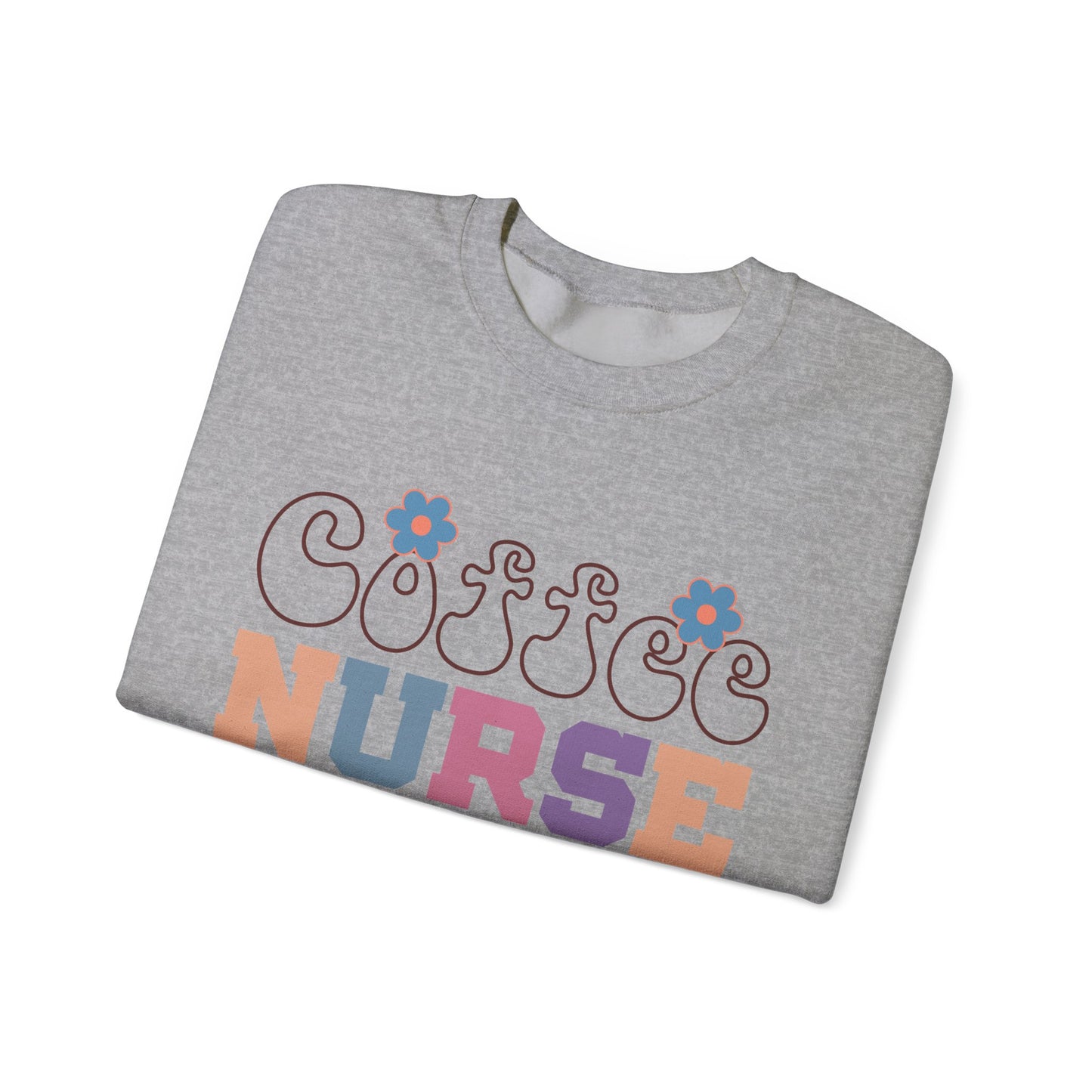 Coffee Nurse Repeat Crewneck Sweatshirt