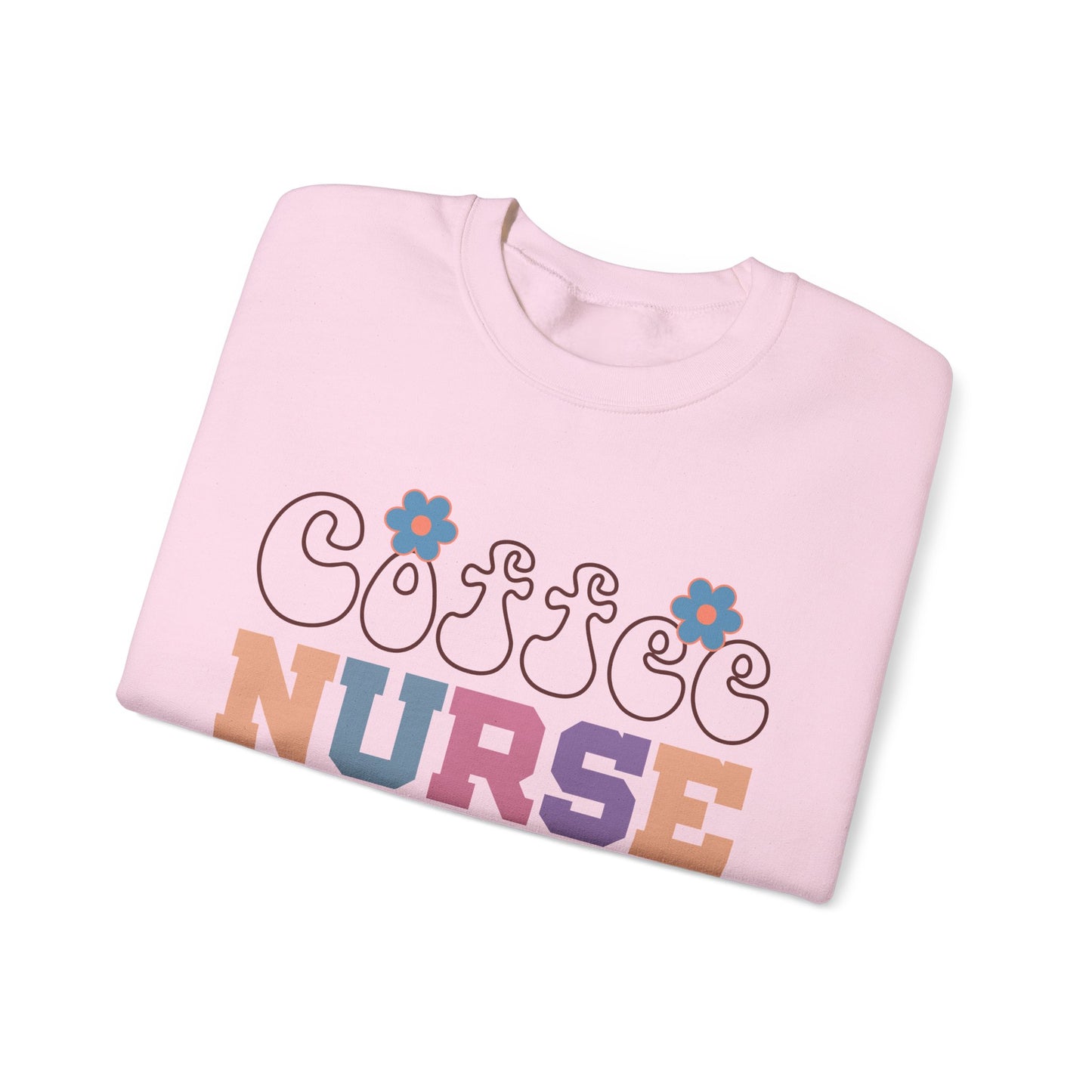 Coffee Nurse Repeat Crewneck Sweatshirt
